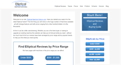 Desktop Screenshot of ellipticalmachineadvice.com