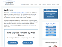 Tablet Screenshot of ellipticalmachineadvice.com